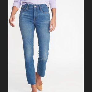 Old Navy High Rise Power Straight Jeans